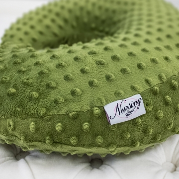 Cactus Green Minky Nursing Pillow